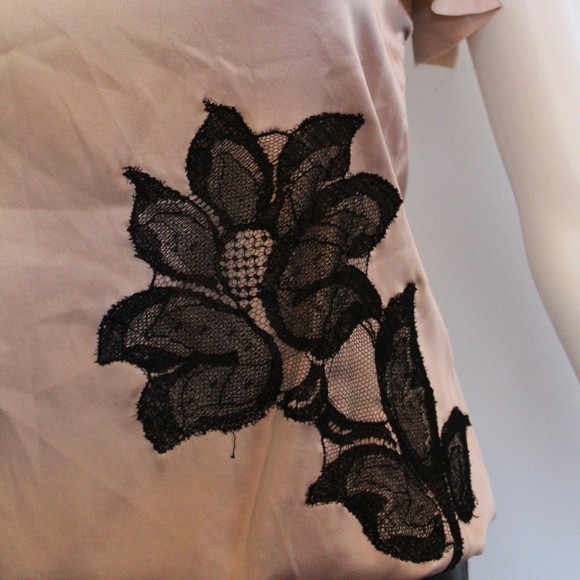 🌟VINTAGE🌟 Y2K Passion Bait Silk and Lace Spaghetti Strap Tank - Picture 3 of 7